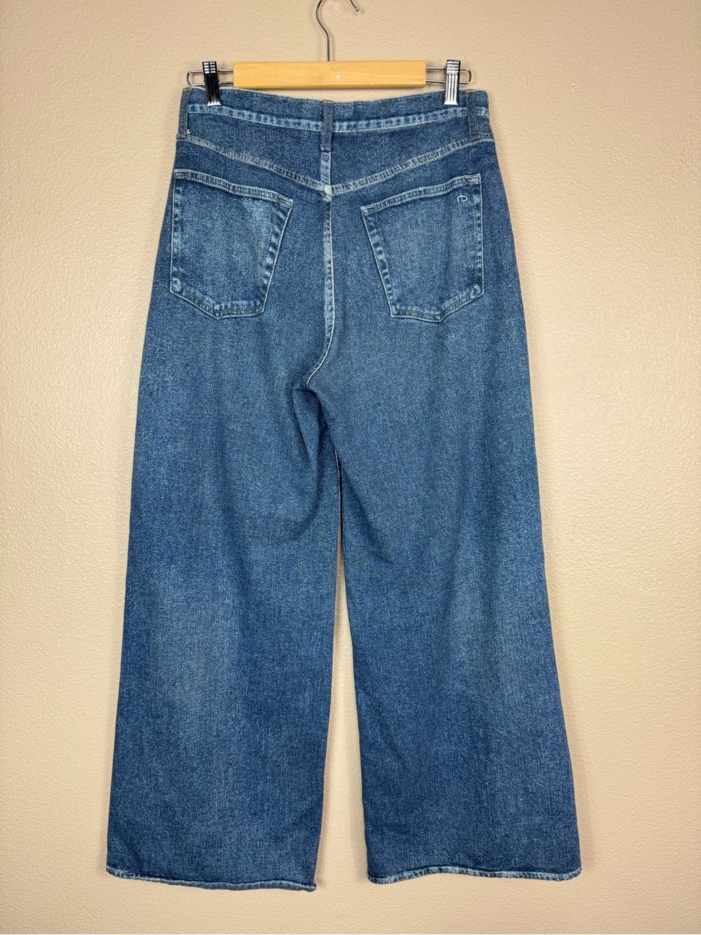 Rag & Bone Miramar Sofie Wide Leg Pant Cotton Jean High Waist Pant 27 A - Picture 3 of 12